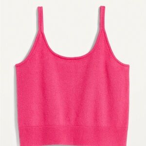 Cozy Cropped Sweater Tank Top for Women